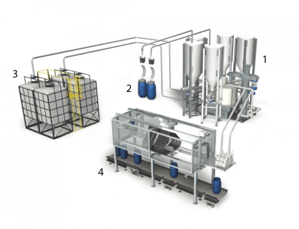 Дозаторы сыпучих компонентов хлебопекарного производства. Вакуумный загрузчик для экструдера. Подача сырья. Датчик дозировки сырья. Блок подачи сырья.
