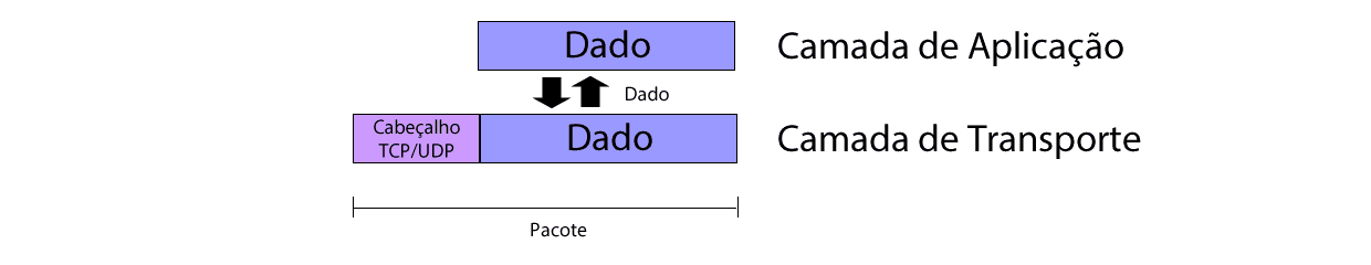 tcp-ip camada transporte-pacote