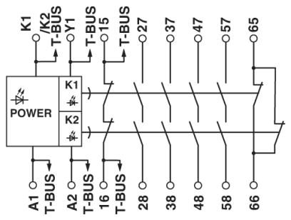 Rele de Seg. Modular PSR-SCP- 24DC-URD3-4X1-2X2-3-2981732-1