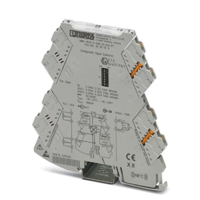Isolador Galvânico (Conversor) MINI MCR-2-UNI-UI-2UI-PT Conexão Push In Phoenix Contact - 2905028